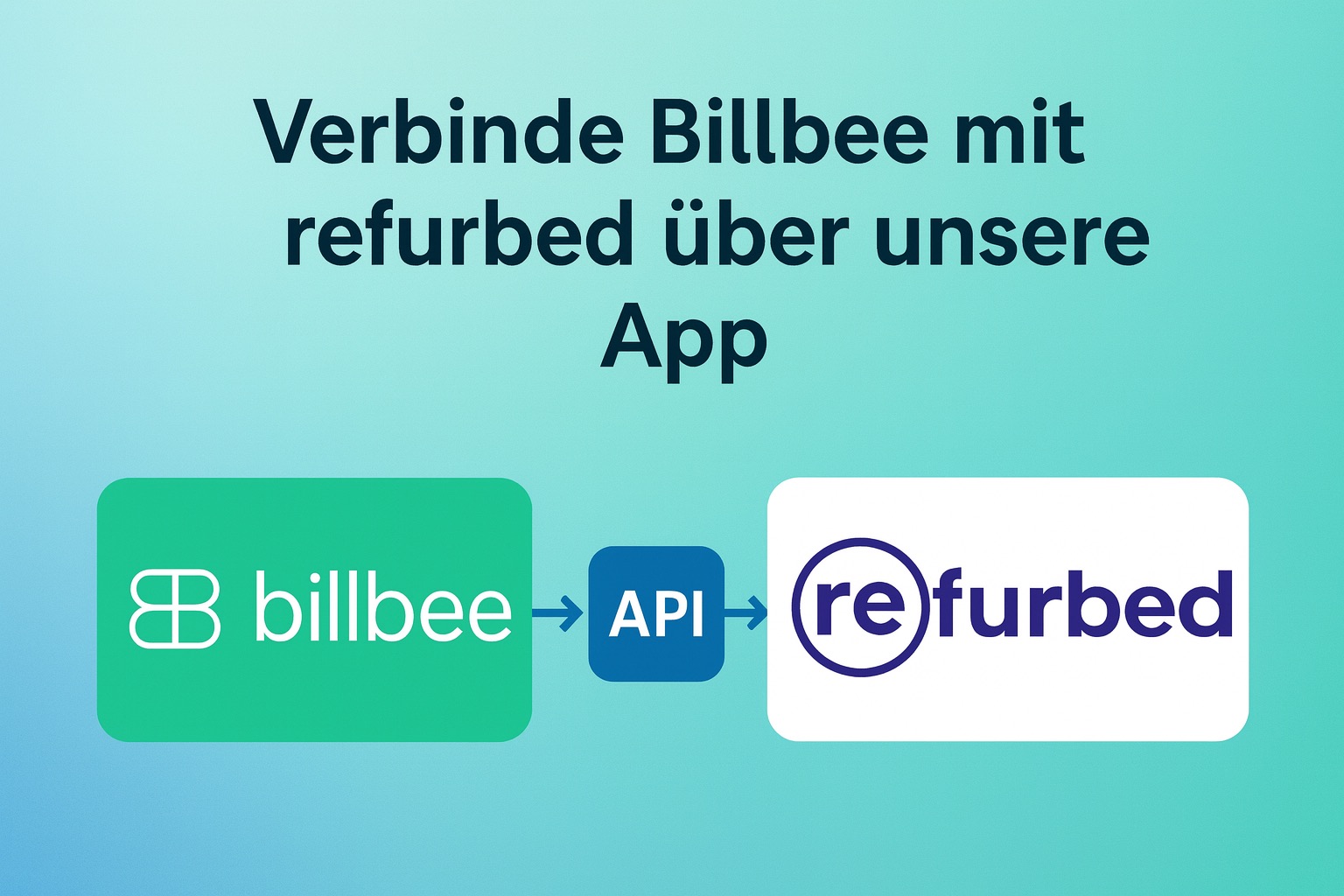refurbed billbee schnittstelle: verbindung der beiden plattformen für automatischen datenabgleich.